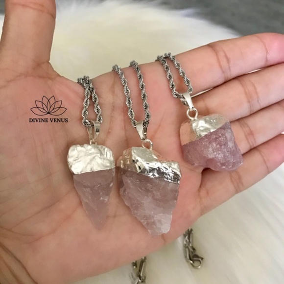 Rose Quartz Necklace - Picture 3 of 10